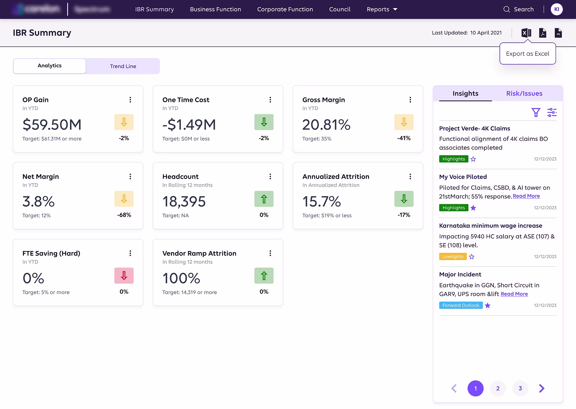 Export Tooltip Feature